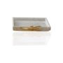 Handmade Square White Marble Tray With Gold Lobster Handle, thumbnail 2 of 2