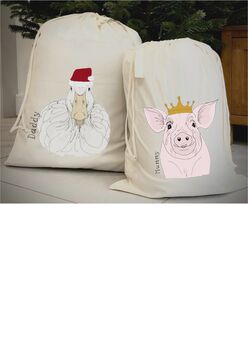 Personalised Farm Christmas Sack, 2 of 2