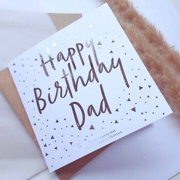 Happy Birthday Dad! Personalised Birthday Card Daddy, 4 of 5