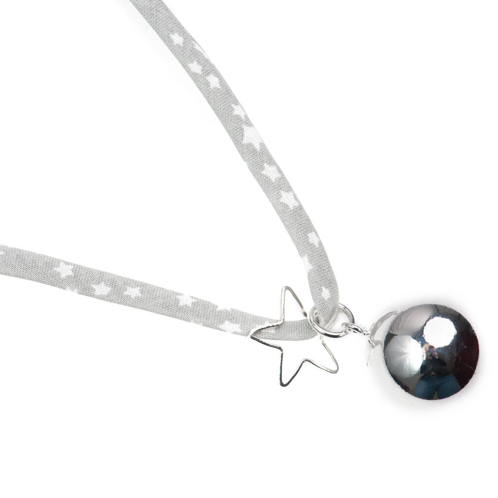 Bola Chime Star Print Pregnancy Necklace By The Good Karma Shop ...