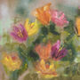 Summer Solstice Floral Painting Canvas Print, thumbnail 3 of 4