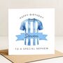 Personalised Football Birthday Card For Special Nephew, thumbnail 2 of 7