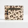 Personalised Leopard Print Leather Card Holder, thumbnail 4 of 6