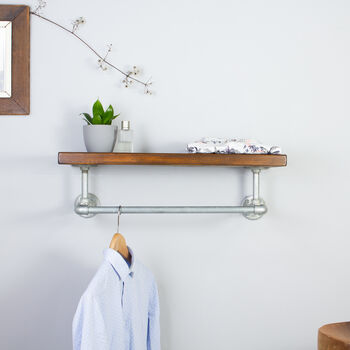Finchley Industrial Clothes Shelf And Rail, 10 of 10