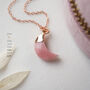 Pink Opal October Birthstone Necklace, thumbnail 1 of 11