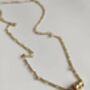 Thick 18 K Gold Link Chain Necklace Set, thumbnail 7 of 12