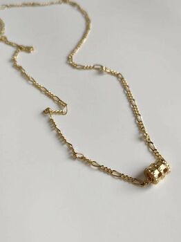 Thick 18 K Gold Link Chain Necklace Set, 7 of 12