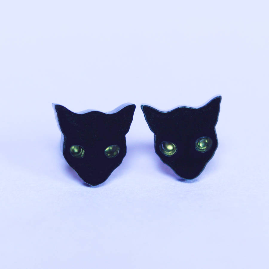 Cat Earrings By I Love Crafty