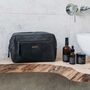 Personalised Buffalo Leather Wash Bag, thumbnail 3 of 11