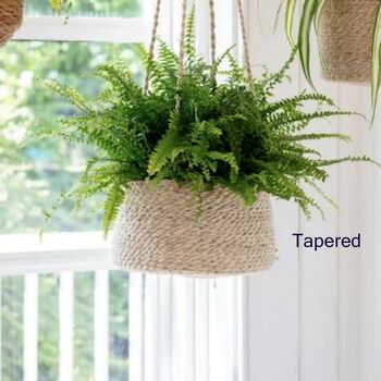 Jute And Seagrass Hanging Planters, 4 of 4