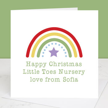 Nursery Or Preschool Personalised Christmas Card, 3 of 6