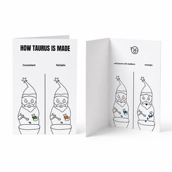 Funny Birthday Card For Her And Him Zodiac Greeting Card, 10 of 12