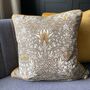 Pewter/Gold Snakeshead William Morris 18' Cushion Cover, thumbnail 1 of 8