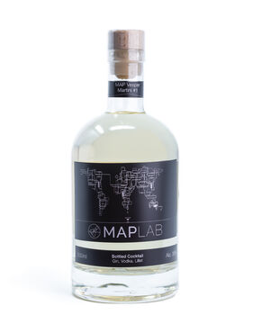'Map Vesper Martini' Handcrafted Bottled Cocktail, 3 of 5