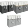Two Piece Laundry Basket Hamper Set, thumbnail 5 of 5