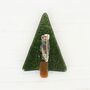 Handmade Glass Snowy Tree Christmas Brooch, thumbnail 6 of 6