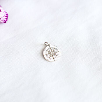 Compass Necklace In Sterling Silver, 5 of 8