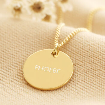Personalised Sterling 'Your Fingerprint' Disc Necklace, 6 of 11