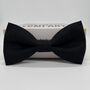 Irish Linen Bow Tie In Black, thumbnail 1 of 2