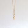 9ct Gold Dot Necklace With Initial, thumbnail 3 of 6