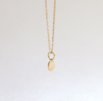 9ct Gold Dot Necklace With Initial, 3 of 6