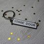 Stage Door Enamel Keyring, thumbnail 2 of 2