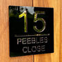 Modern Square House Address Door Sign, thumbnail 2 of 4