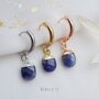 Sapphire September Birthstone Hoop Earrings, thumbnail 4 of 11