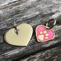 Pink And Silver Heart Pet ID Tag, thumbnail 7 of 8