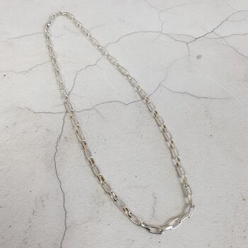 Men's Bold Sterling Silver Necklace, 3 of 12