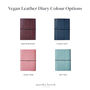 Personalised A5 Vegan Leather 2024 2025 Mid Year Diary, thumbnail 4 of 8