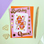 Birthday Queen Greeting Card, thumbnail 1 of 3