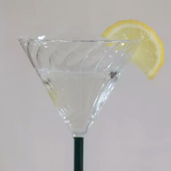 Deco Swirl Cocktail Glass, 3 of 3