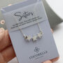 Linked Stars Sterling Silver Necklace, thumbnail 6 of 8