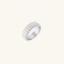 Bold Ribbed Ring Silver, thumbnail 4 of 4