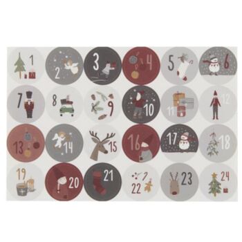 Advent Calendar Stickers Pack Of Two, 2 of 4