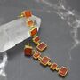 Orange Carnelian Earrings Or Aqua Chalcedony Earrings, thumbnail 6 of 12