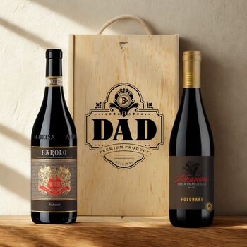 Best Dad Wine Gift Set With Custom Lid, 6 of 12