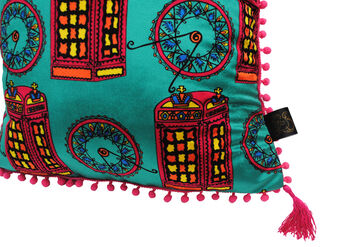 Love The British Accent Brights Eco Friendly Cushion, 3 of 3