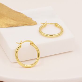 Sterling Silver Pair Of Minimalist Huggie Hoop Earrings, 4 of 9