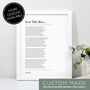 Personalised Use Your Own Poem Floral Poem Print, thumbnail 10 of 12