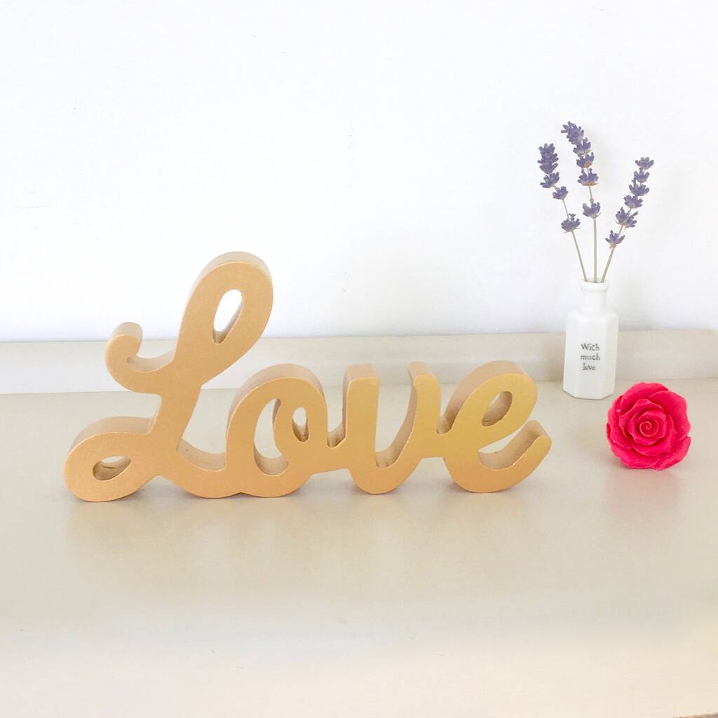 Wooden Love Sign, 1 of 6