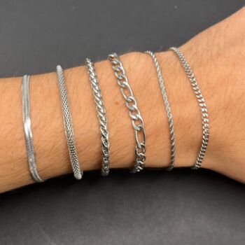 Personalised Bracelets Silver For Men And Women, 4 of 12