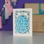 Personalised 'First Christmas' Papercut Card, thumbnail 6 of 9