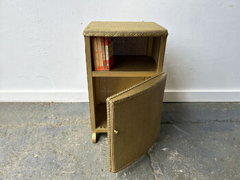 Mid Century Vintage Woven Rattan Bedside Cabinet, 9 of 10