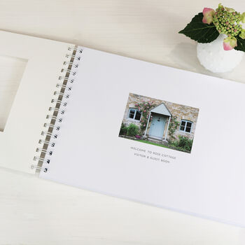 Personalised Visitor Guest Book Or Album: A4, 2 of 4