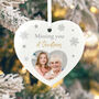 Memorial Photo Ceramic Heart Hanging Decoration + Gift Box, thumbnail 7 of 7