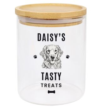 Personalised Dog Breed Glass Treat Jar, 2 of 4