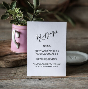 Calligraphy Wedding Stationery Collection, 4 of 10