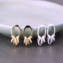 Sterling Silver Or Gold Earrings With Diamante Charms, thumbnail 3 of 9